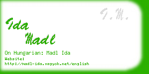 ida madl business card